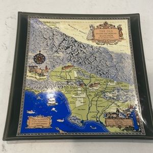 Vintage decorative plate ft. The Old Spanish & Mexican Ranchos of Los Angeles